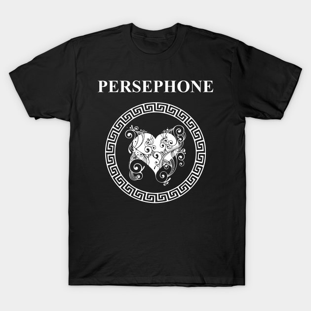 Persephone Ancient Greek Goddess Symbol T-Shirt by AgemaApparel